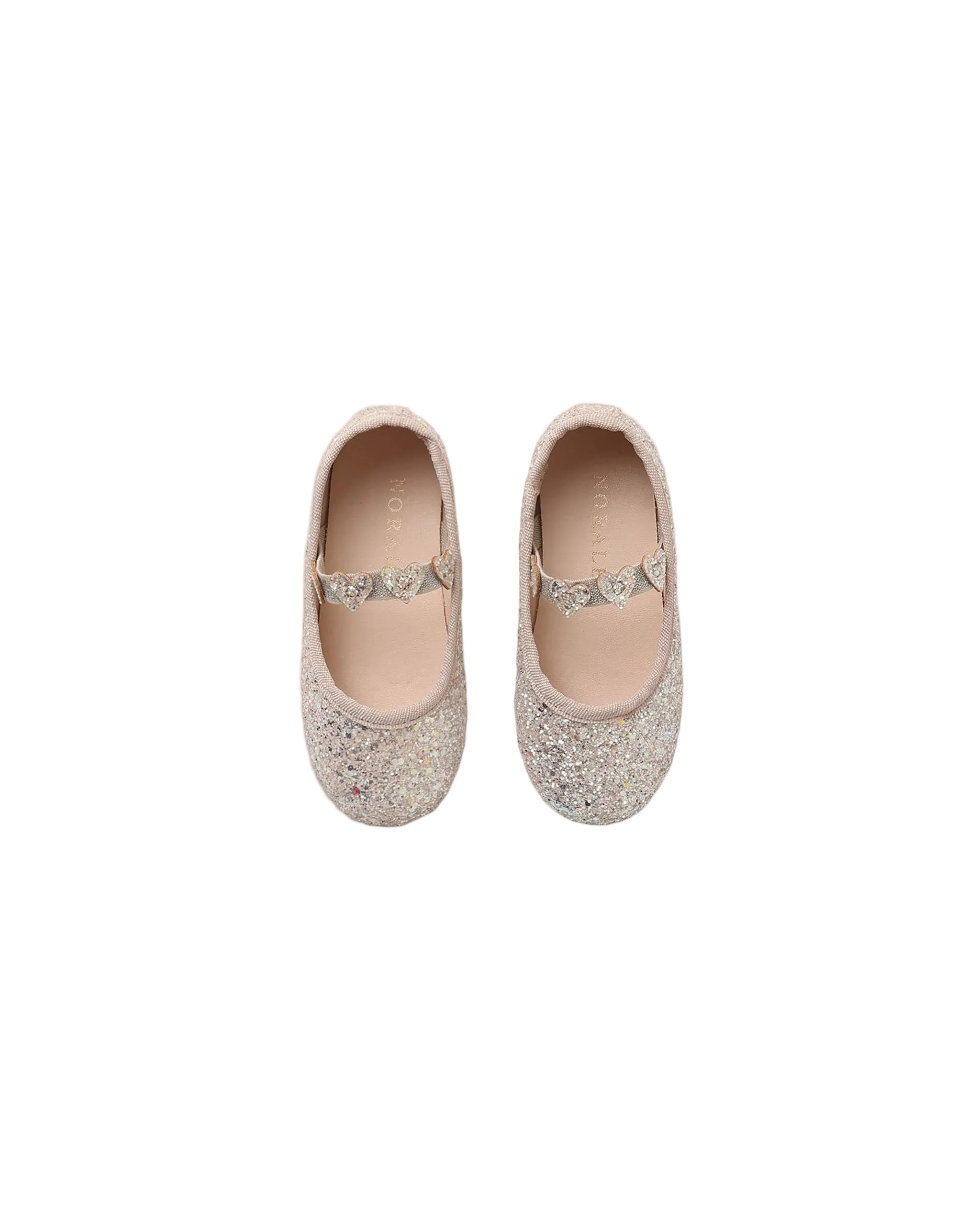 Ballet Flats - Blush, Pearl Glitter