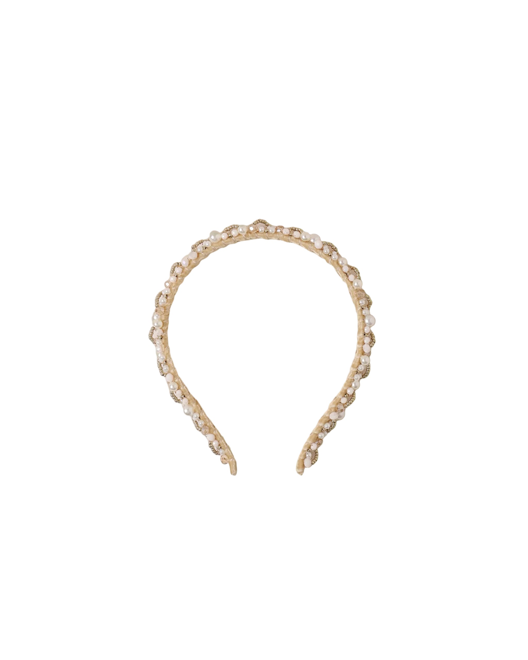 Pearl headband on a white background
