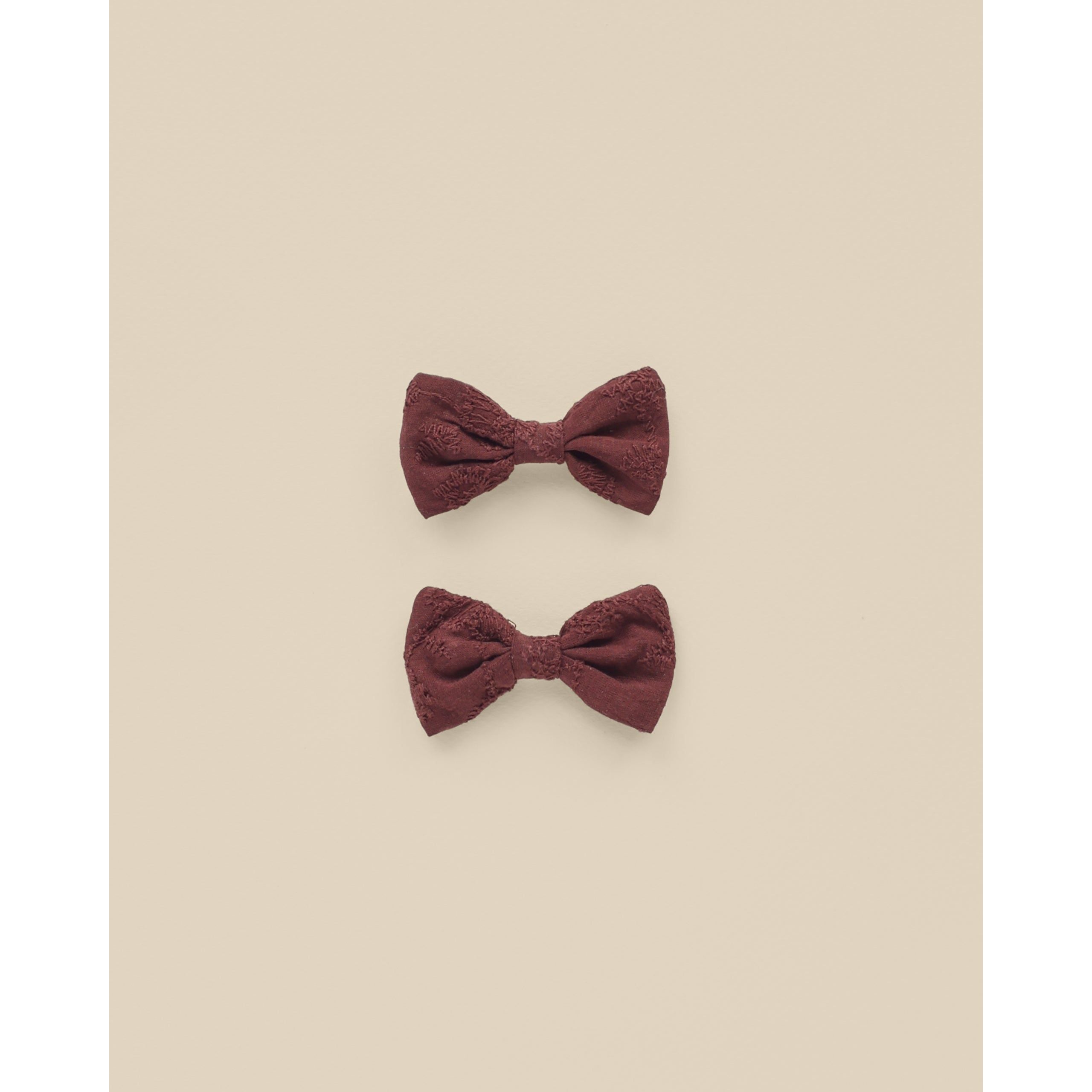 Little Bow Clip - Fig