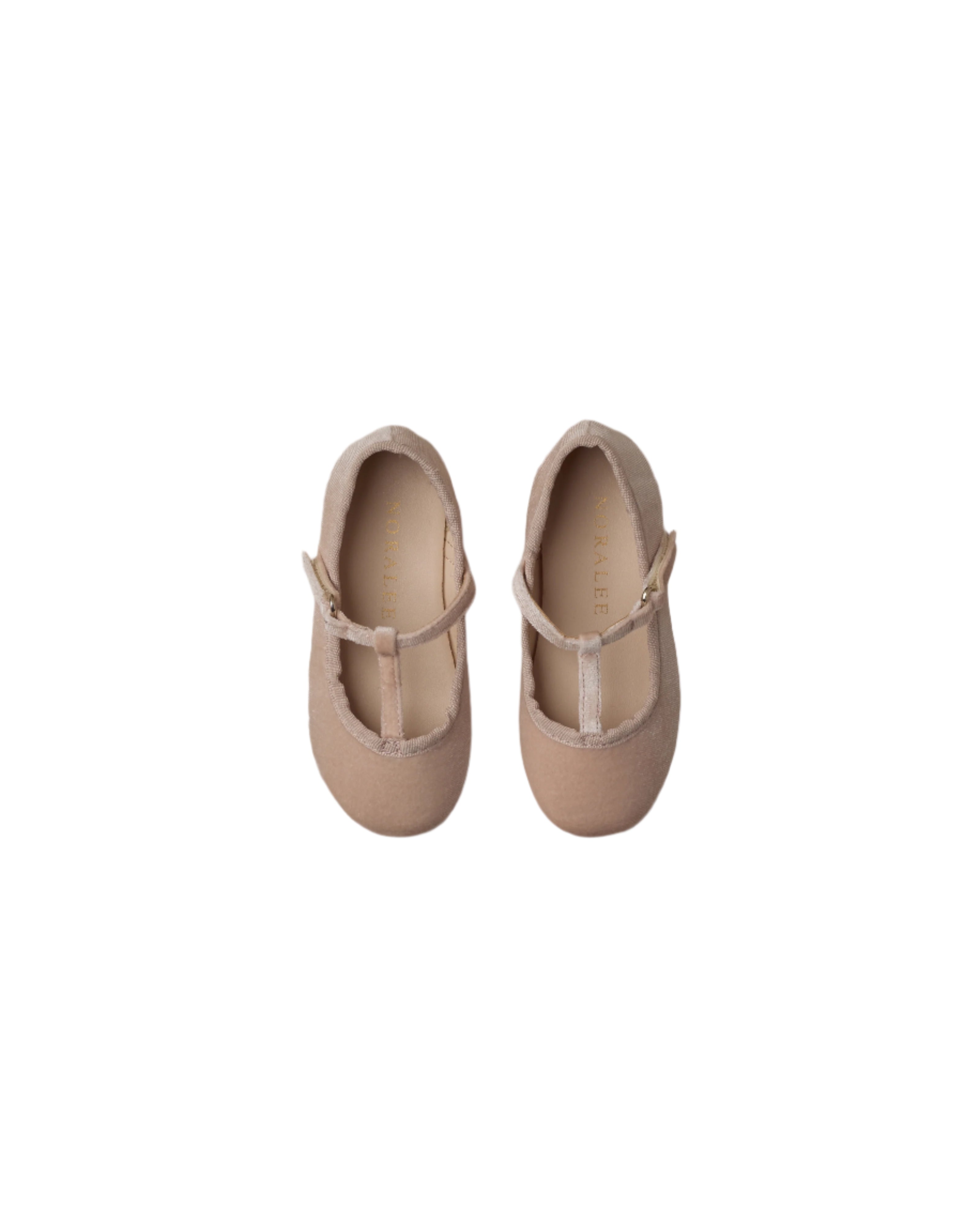 T-Strap Ballet Flats - Rose