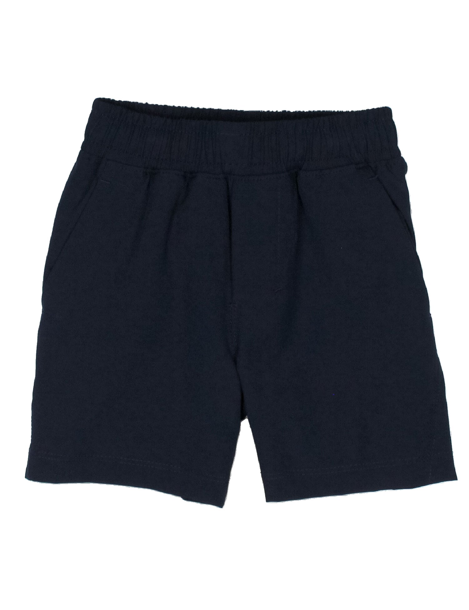 Navy shorts on a white background
