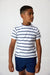 Boy in navy short