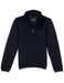 Black ribbed pullover on a white background