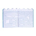 Open book with illustrations of marine animals on a white background
