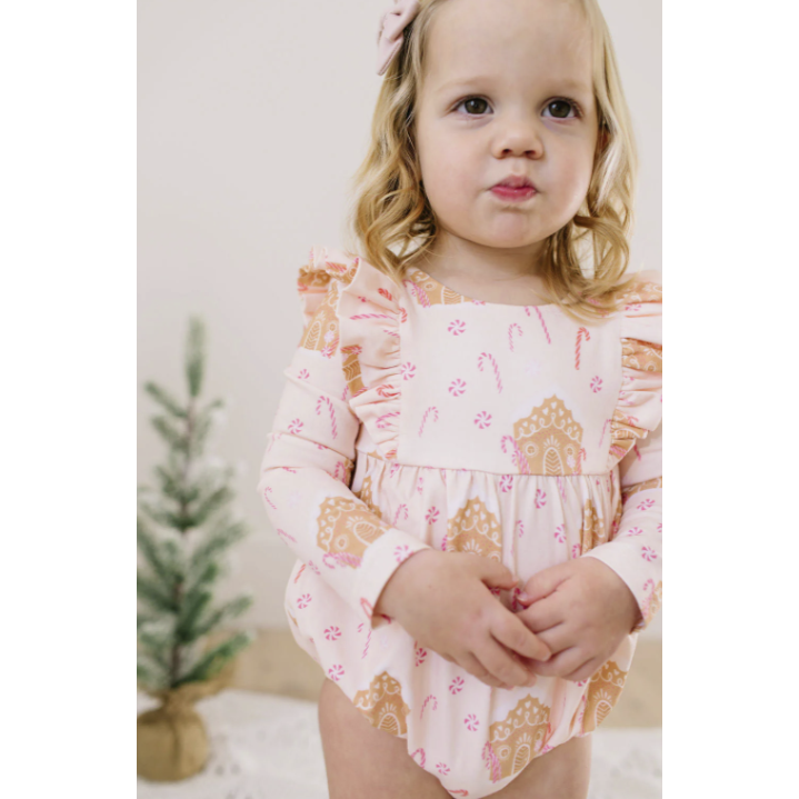 Leah Romper - Gingerbread