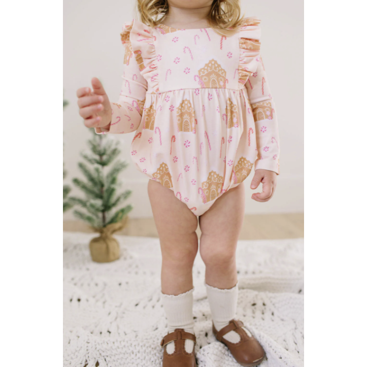 Leah Romper - Gingerbread