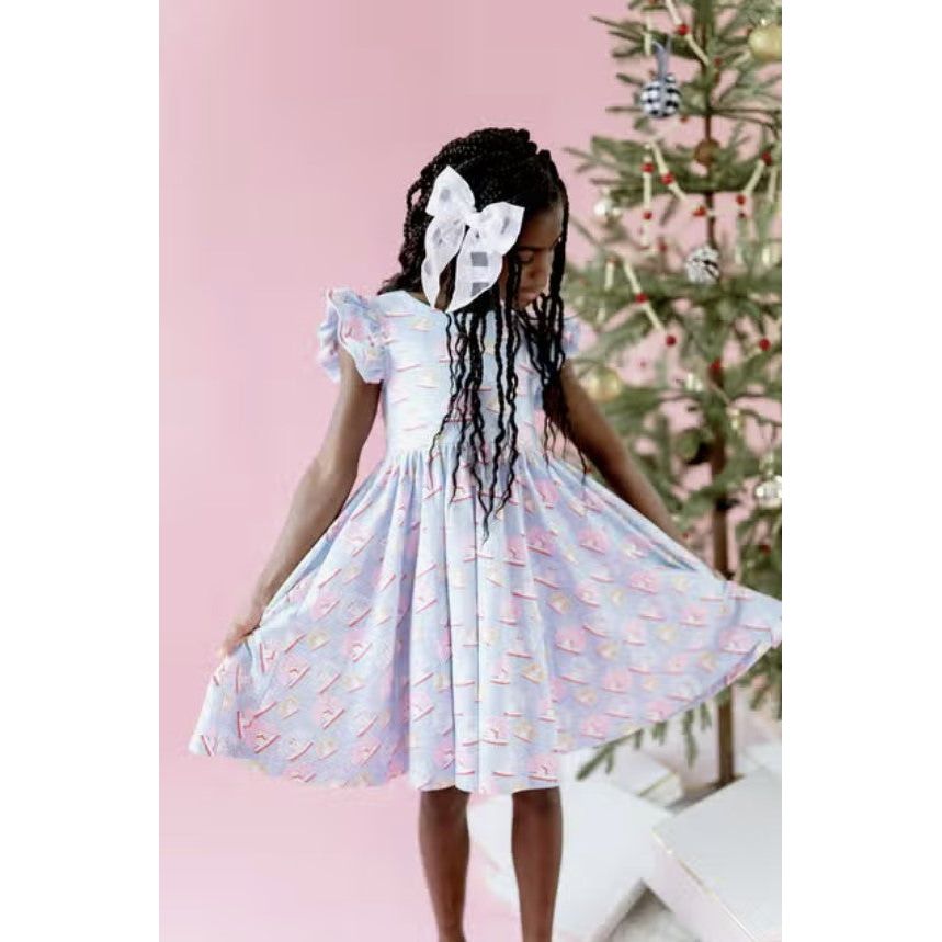 Olivia Twirl Dress - Snow Globe