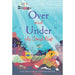 Book cover of 'Over and Under the Coral Reef' with underwater scene and scuba divers.