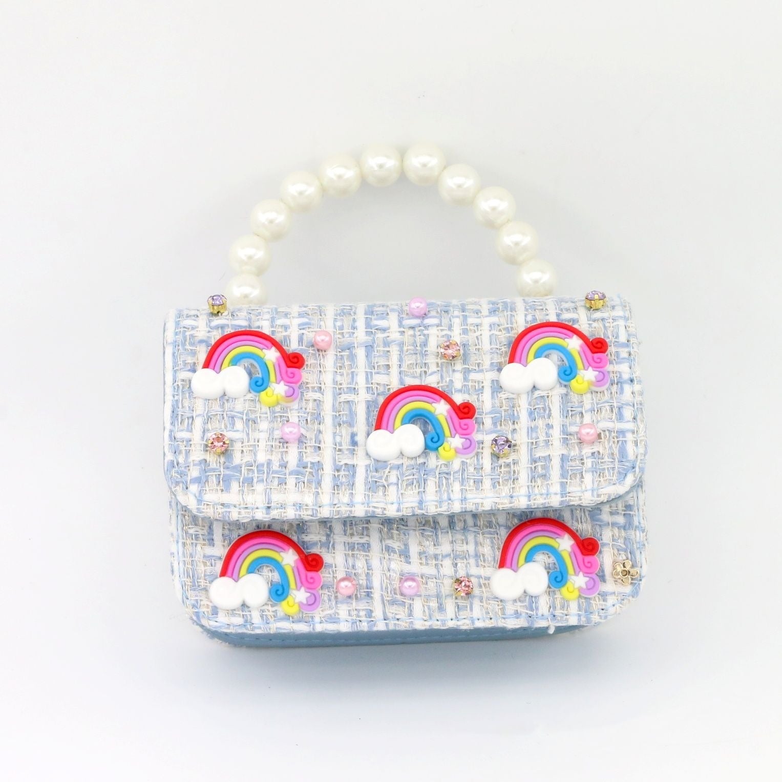 Tweed Purse - Rainbow