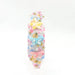 Decorative headband with colorful butterflies and flowers on a white background