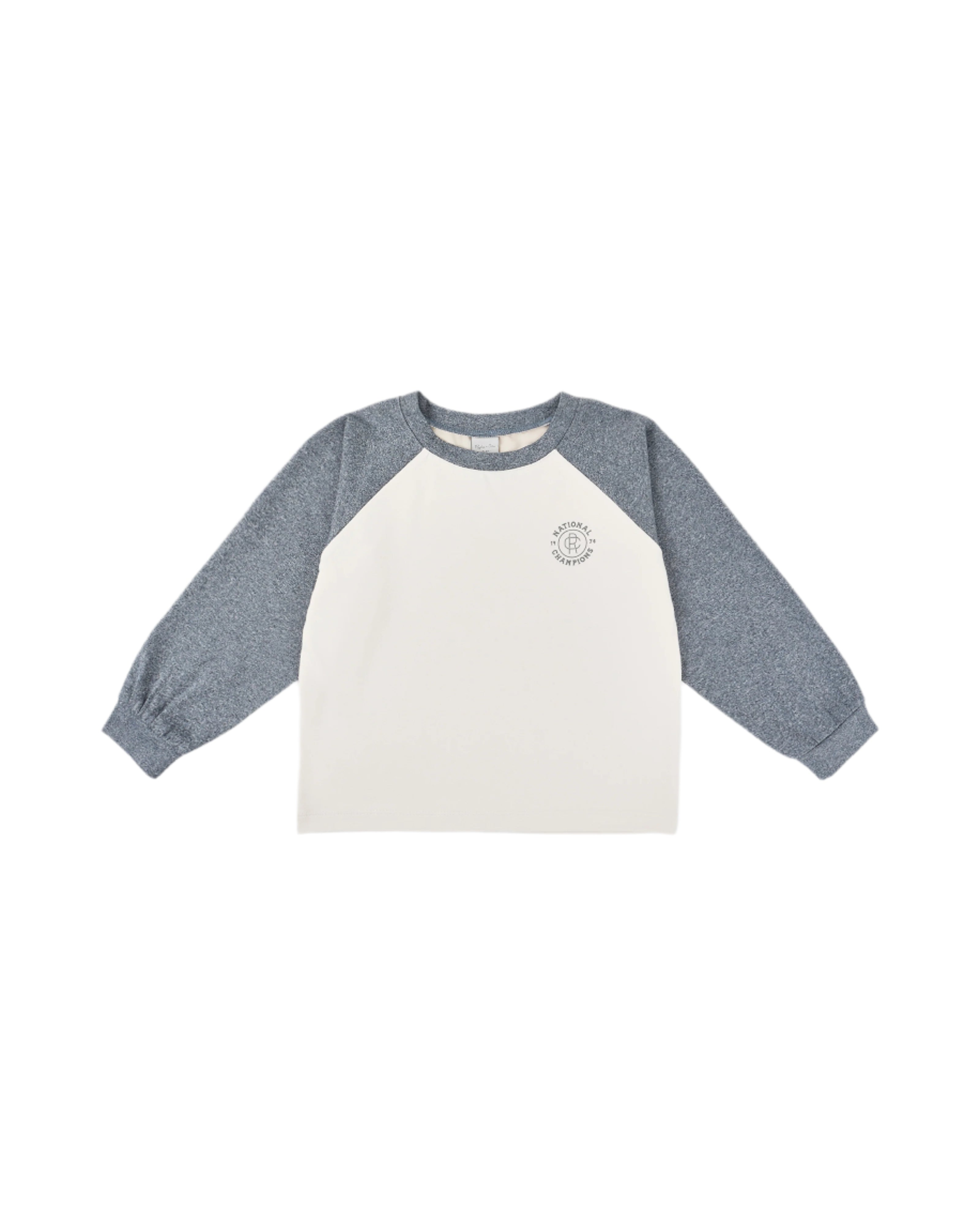 Raglan Tee - Heathered Navy