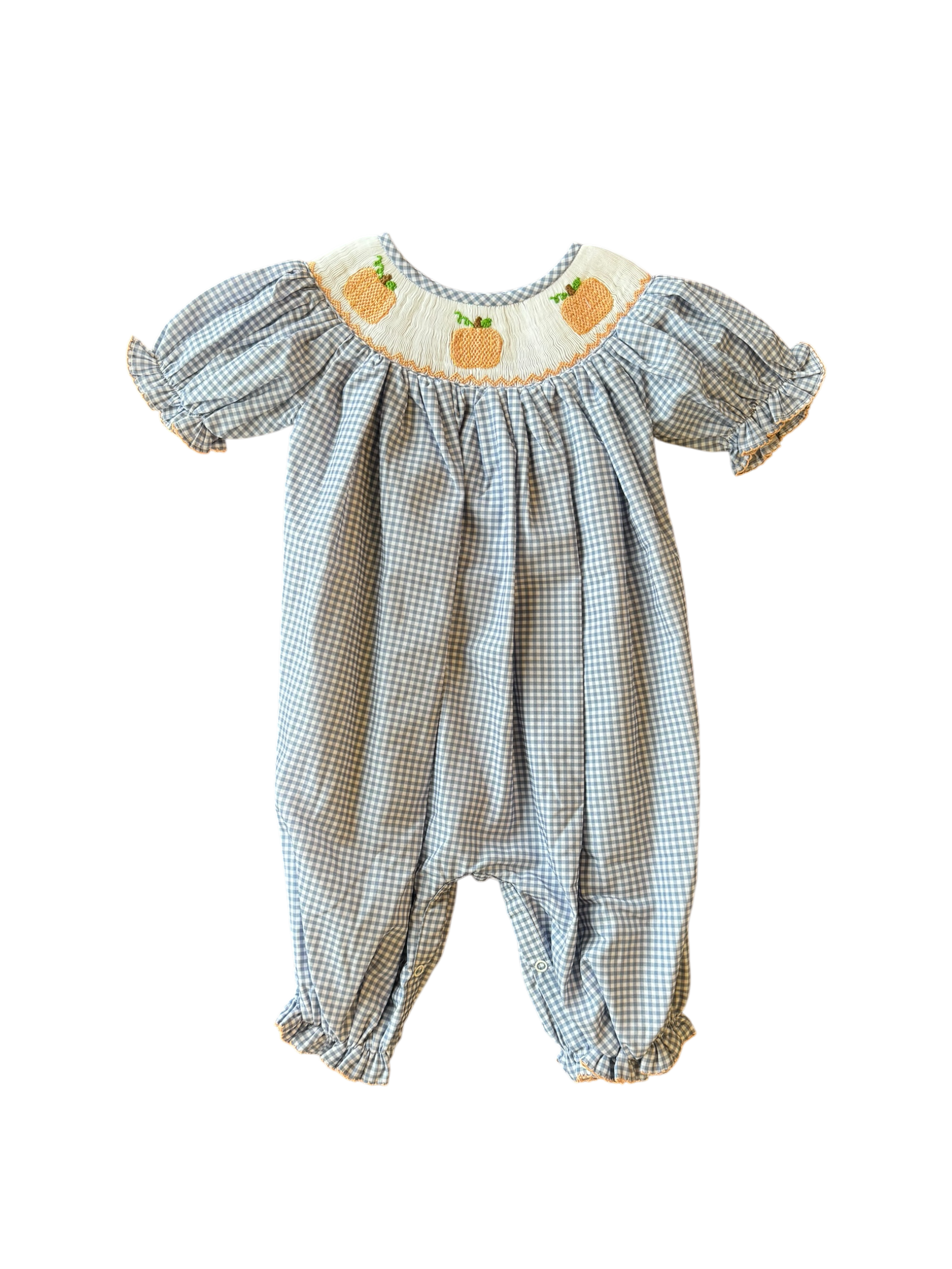 Riley Romper - Pumpkin Trio