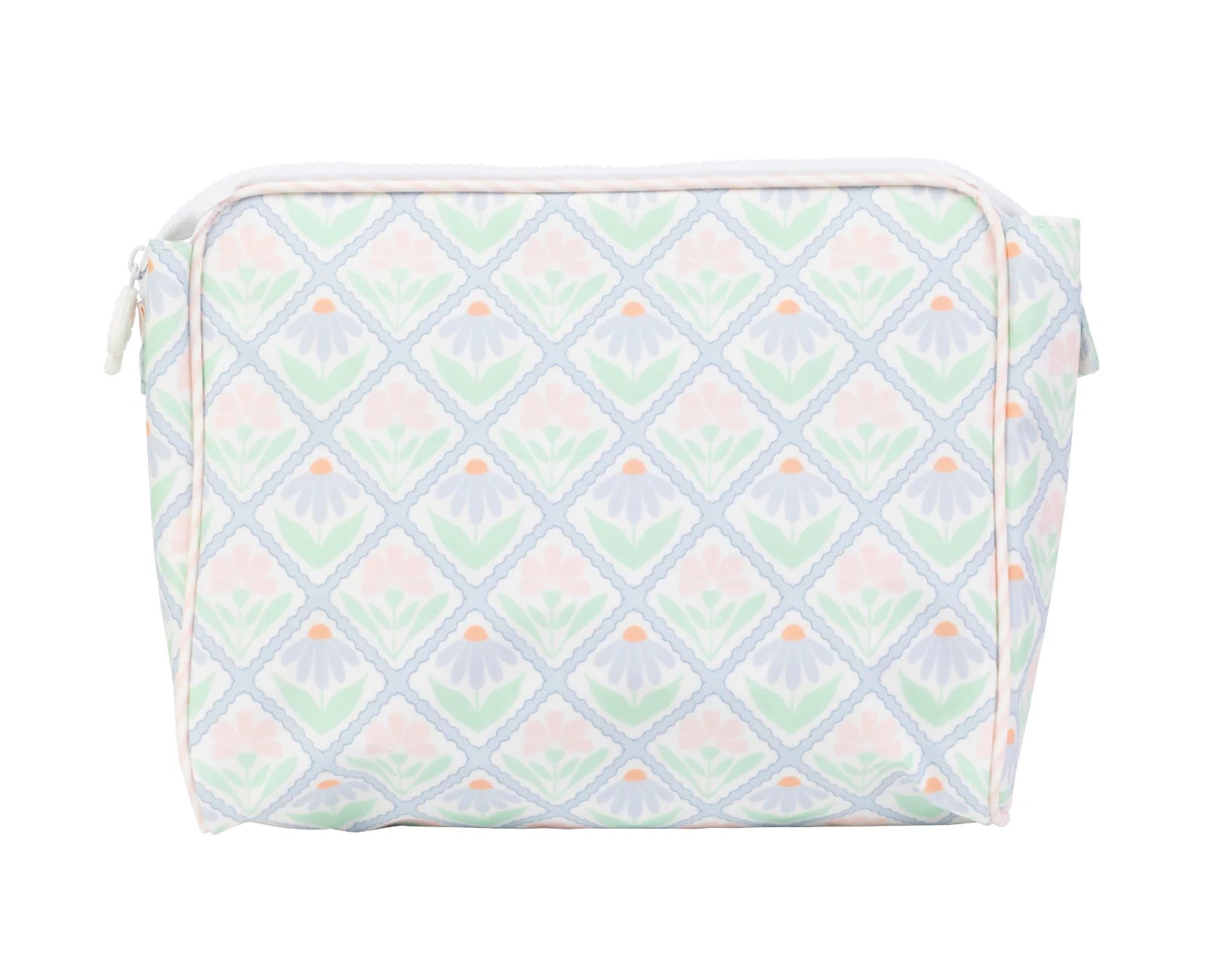 Travel organizer in pastel floral pattern