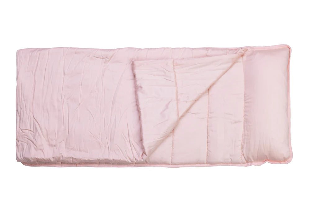 Pink nap mat on a white background