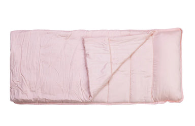 Pink nap mat on a white background
