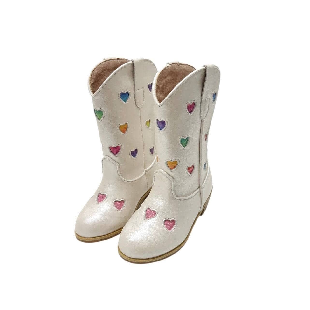 Cowgirl Boots - Pastel Ombre Hearts