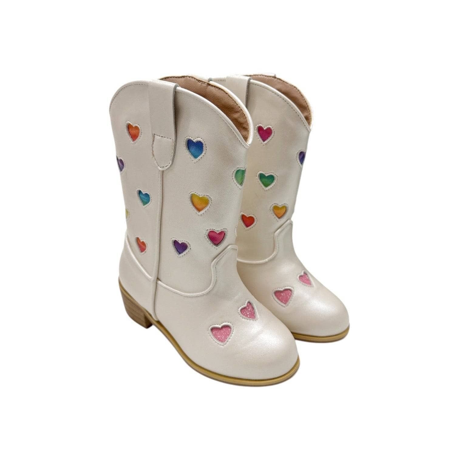 Cowgirl Boots - Pastel Ombre Hearts