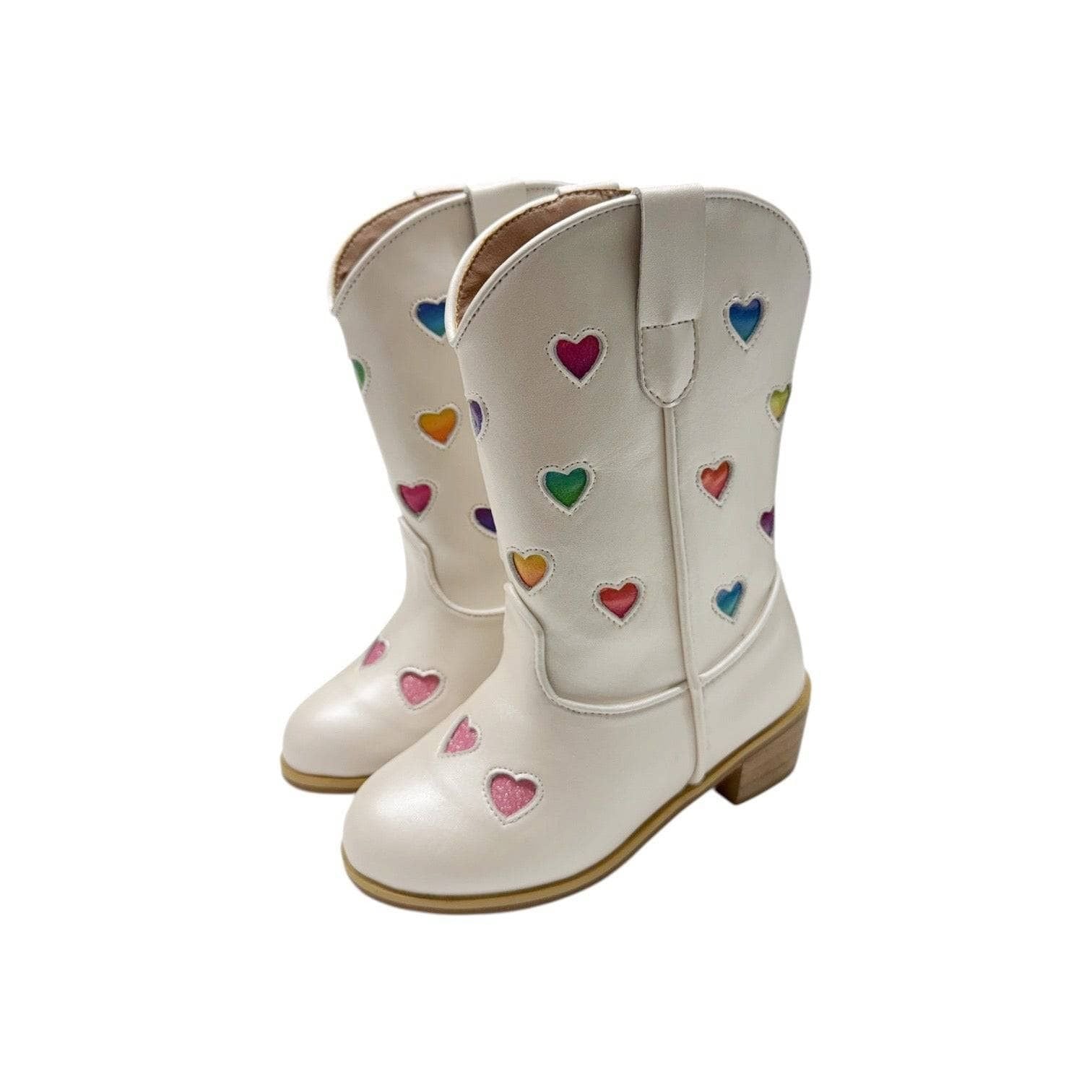 Cowgirl Boots - Pastel Ombre Hearts