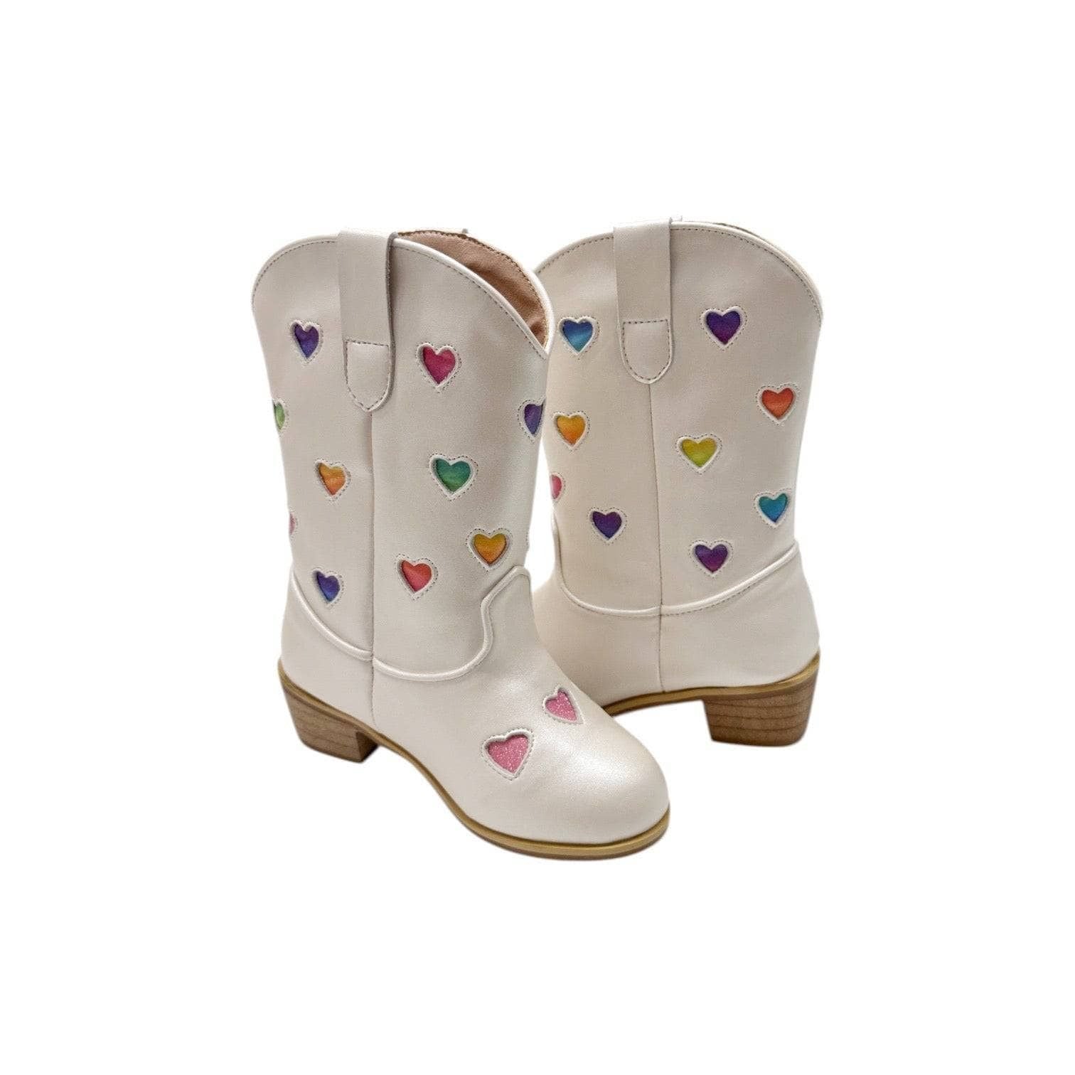 Cowgirl Boots - Pastel Ombre Hearts