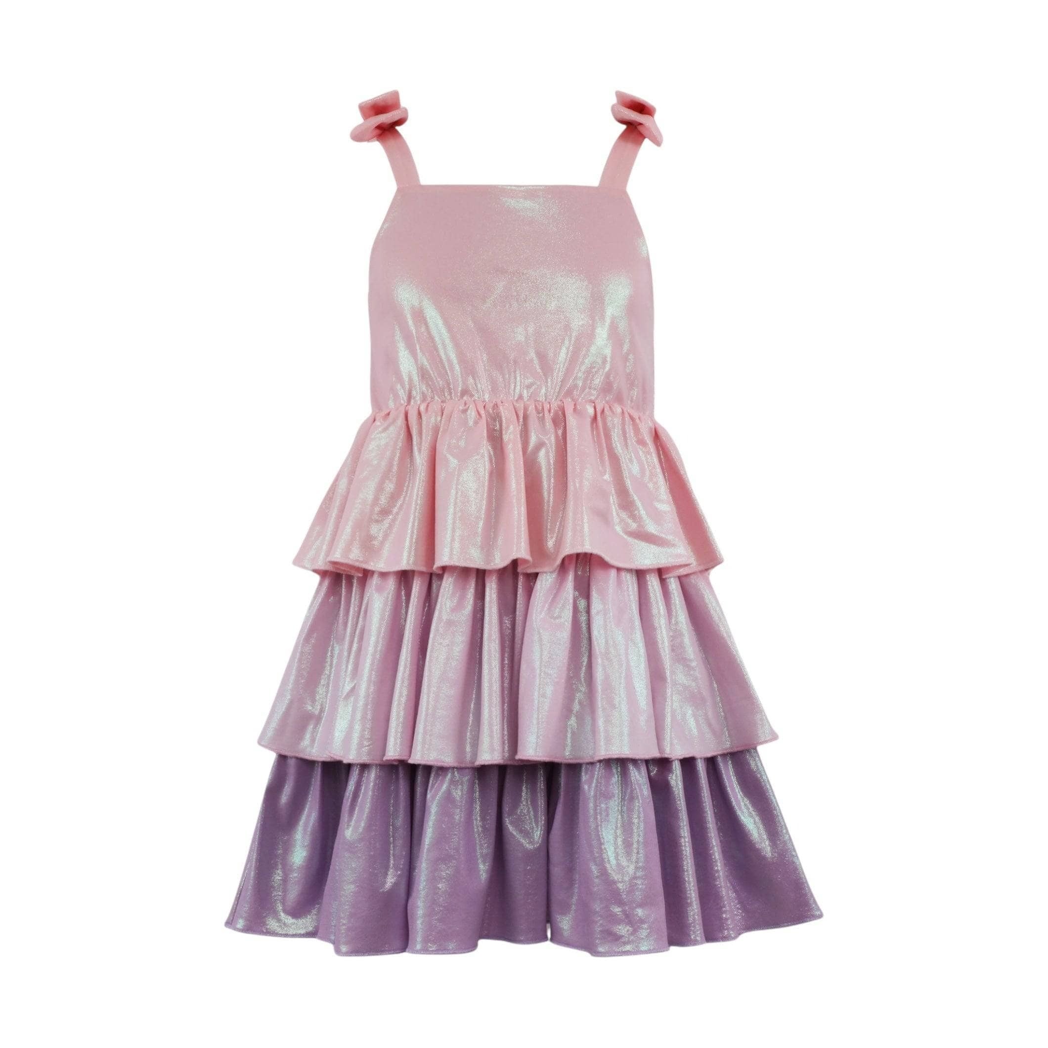 Dress - Pastel Ombre Shimmer Bow