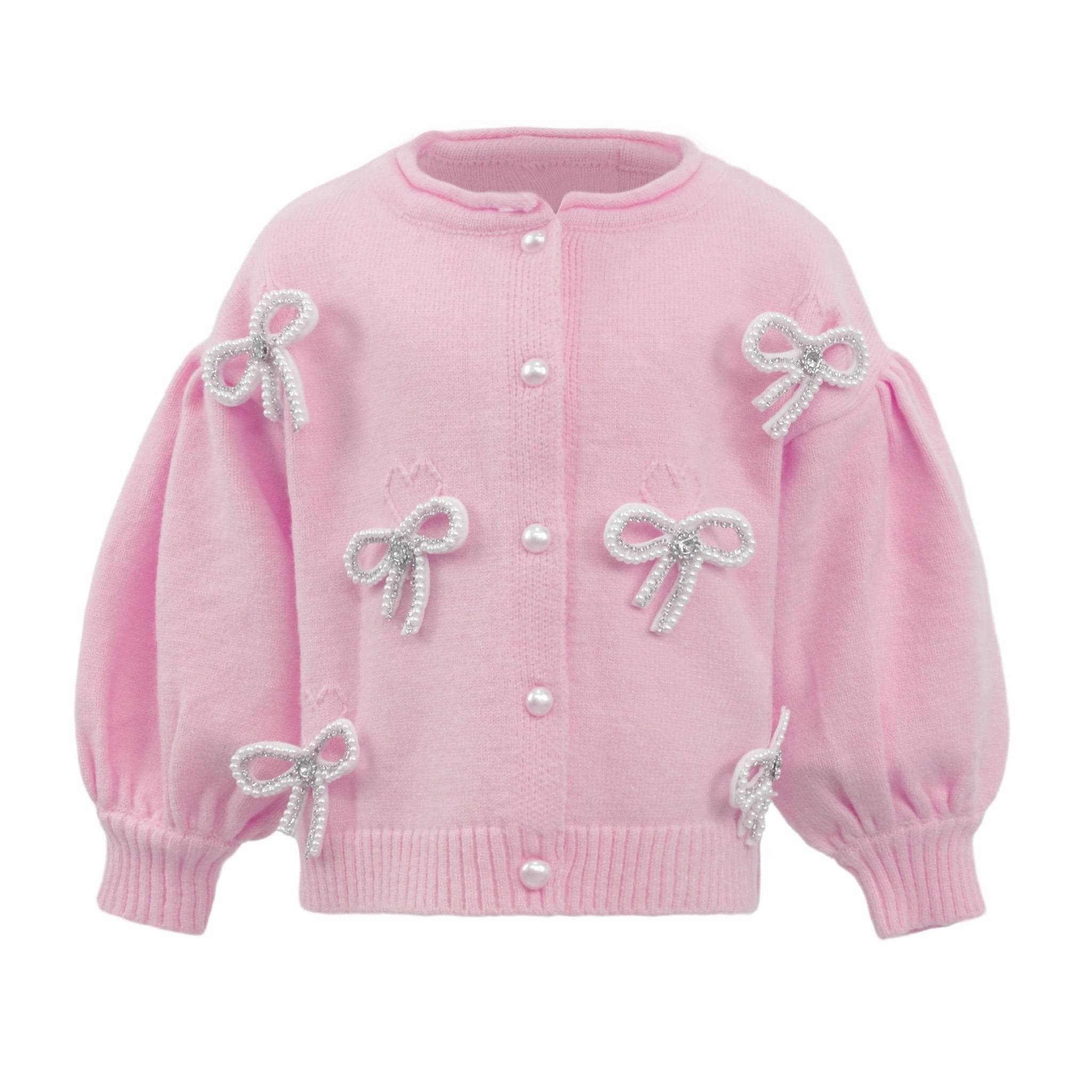 Cardigan - Pearl Bow
