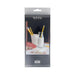 Packaging of reusable straws with a glass of milk and pencils on a white background