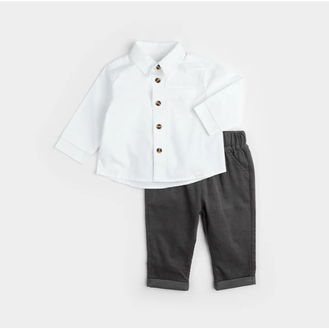 Shirt/Pant Set - White Shirt
