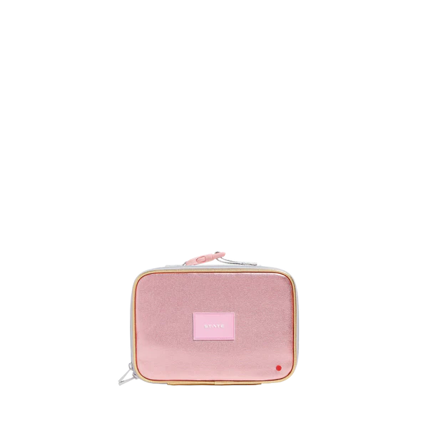 Rodgers Lunch Box - Metallic Pink/Silver