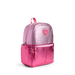 Sideview of Metallic Pink Colorblock Kane Backpack