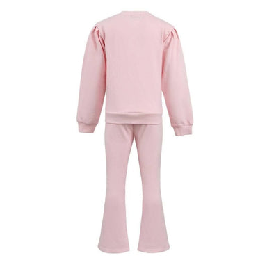 Pink sweatsuit on a white background
