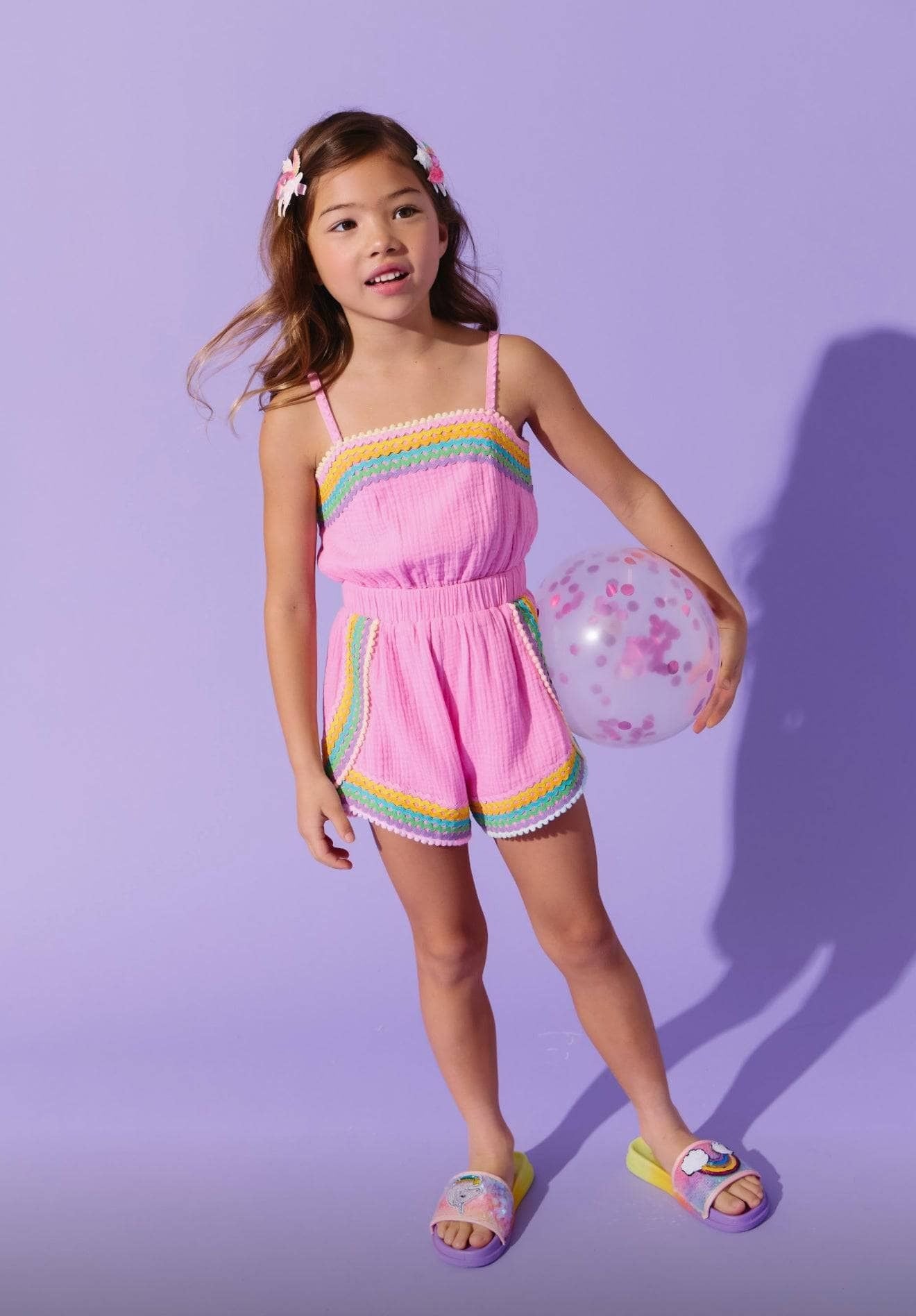 Romper - Pink Summer Rainbow