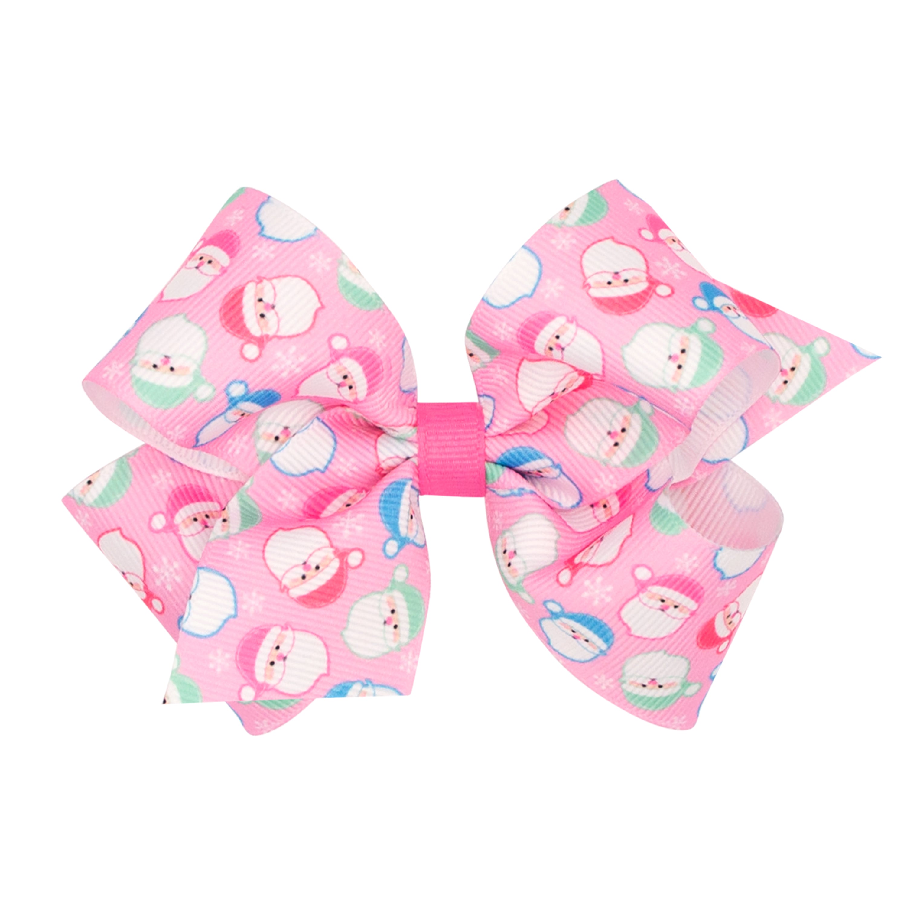 Grosgrain Bow - Pink Christmas