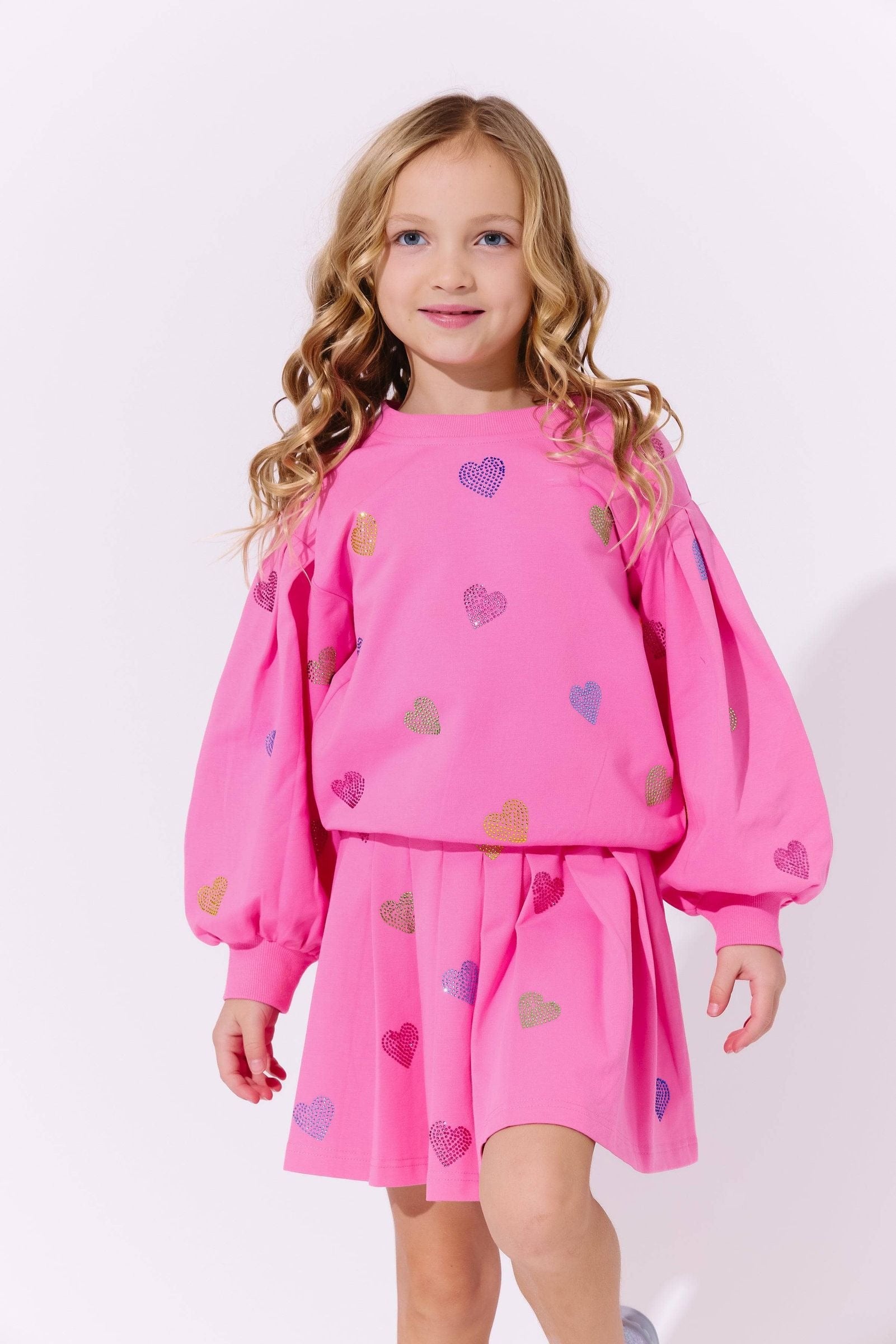 Set - Pink Sparkle Hearts