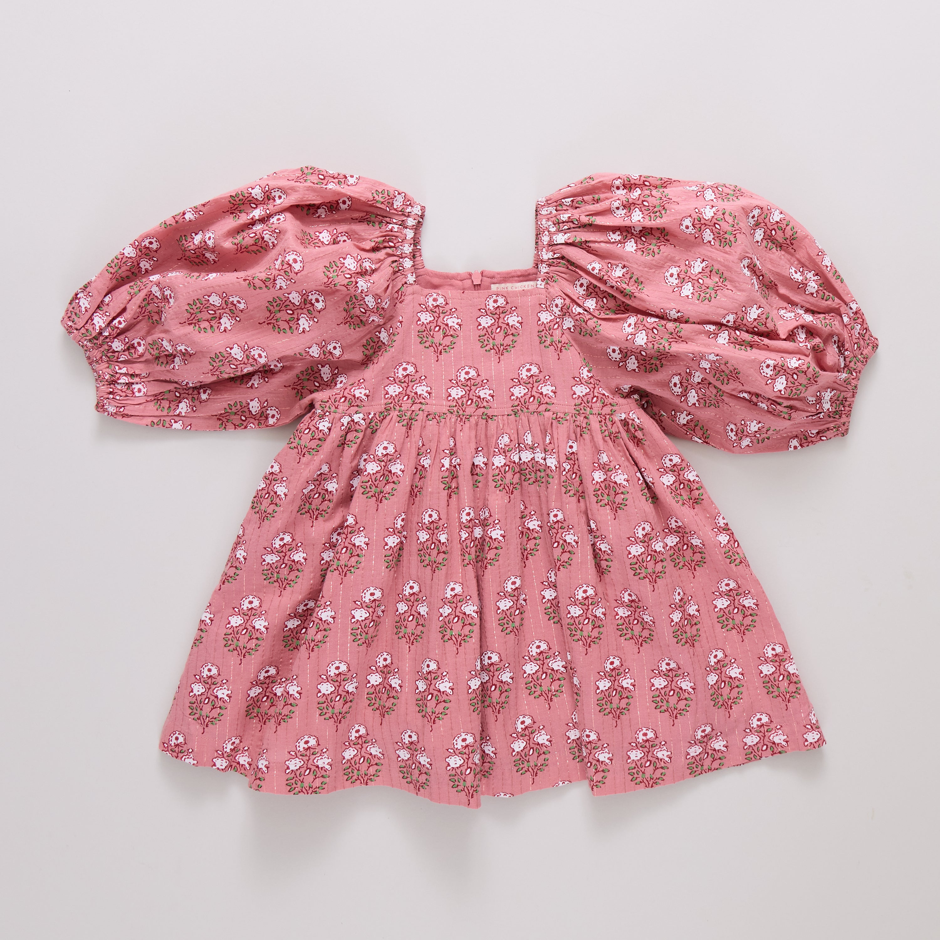 Mary Barrett Dress - Pink Strawflower