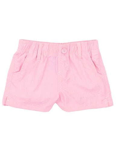 Pink shorts on a white background