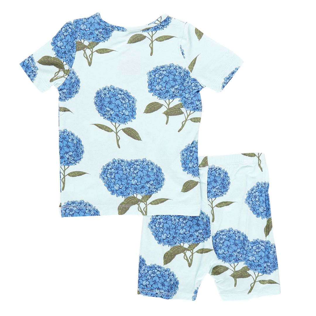 Loungewear Set - Light Blue Hydrangeas