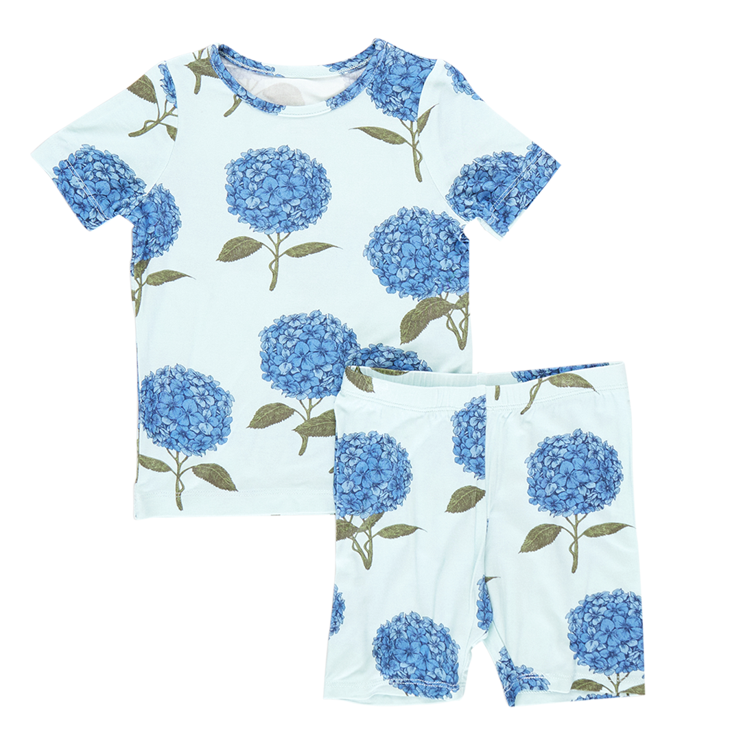 Loungewear Set - Light Blue Hydrangeas