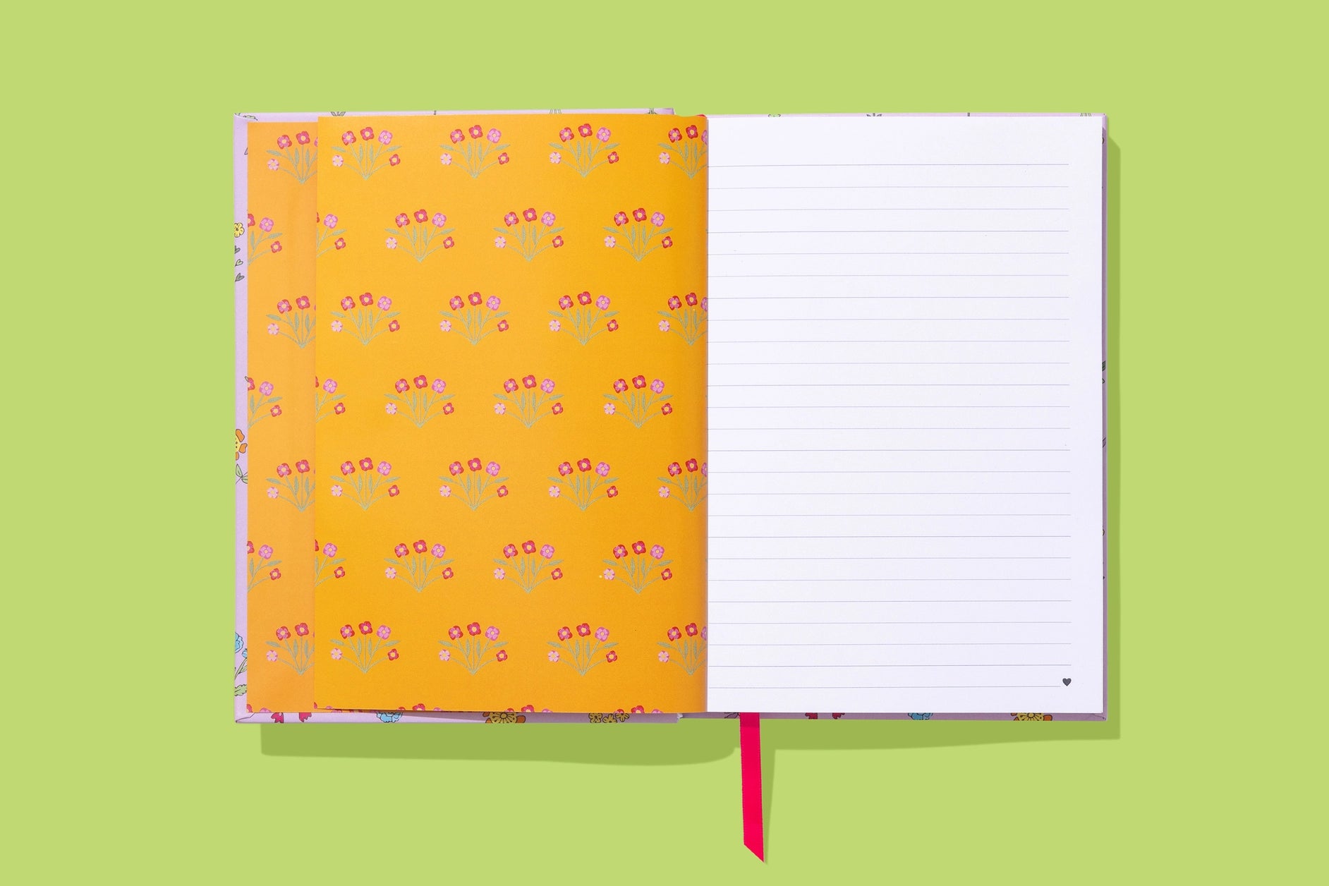 Pink With Wildflowers Notebook