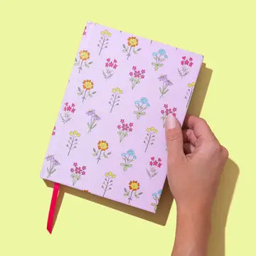 Pink With Wildflowers Notebook