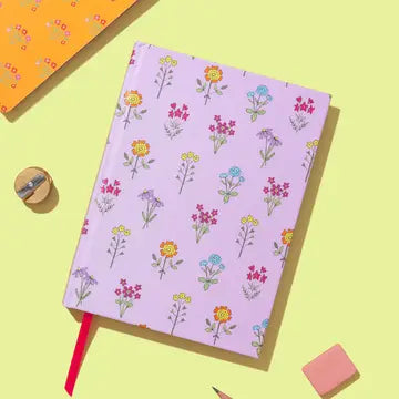 Pink With Wildflowers Notebook