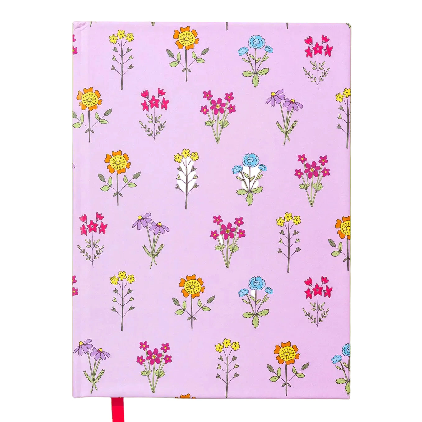 Pink With Wildflowers Notebook