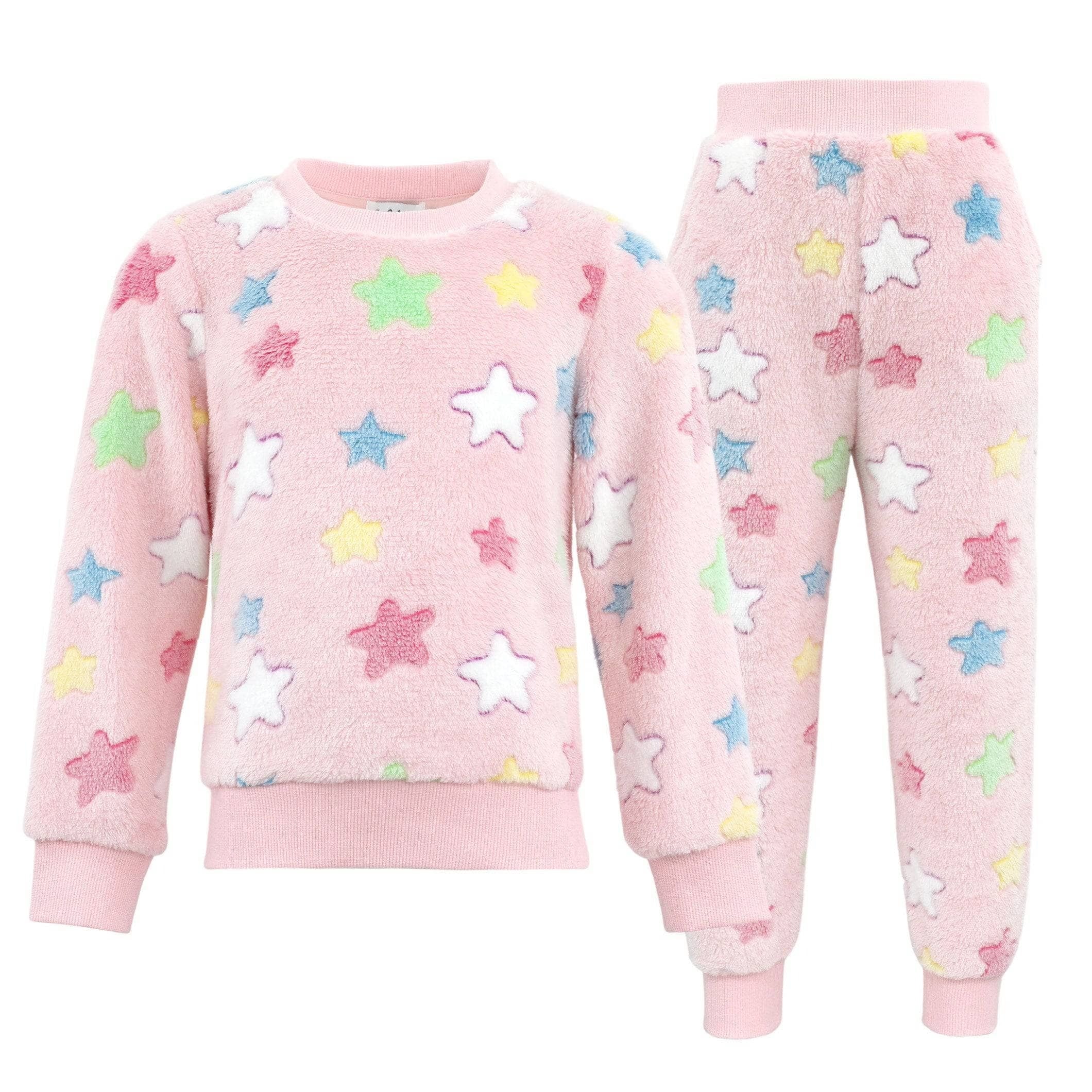 Set - Pinky Stars Fuzzy