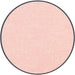 Round pink fabric sample with a black border on a white background