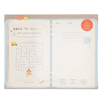 School planner placemat