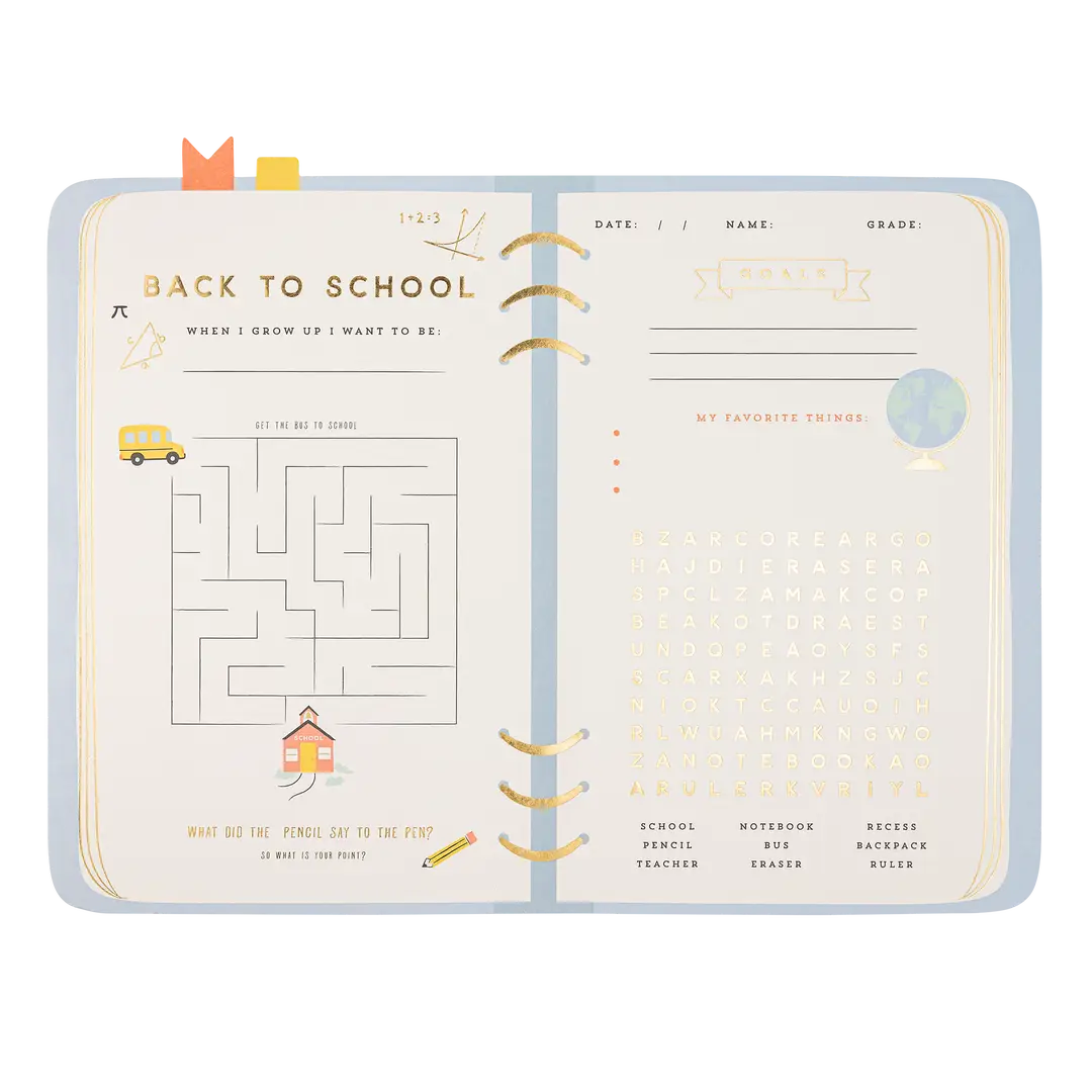 School planner placemats