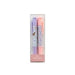 A pastel-colored dual roller pen set in a clear plastic blister pack with a pink paper insert, shown against a plain white background.