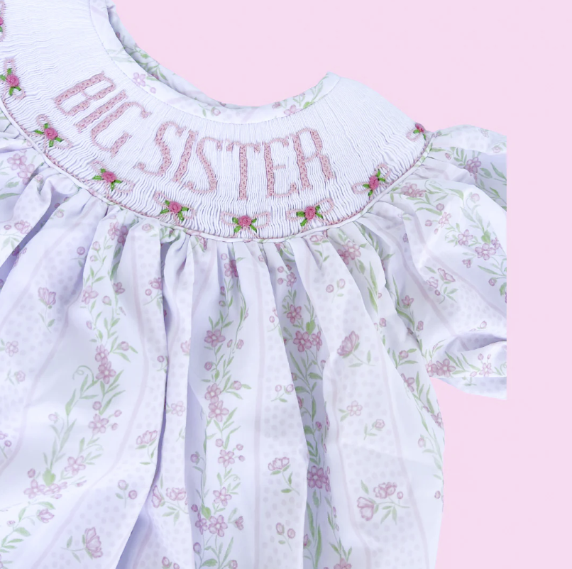 Big Sister Dress - Pink Floral