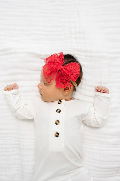 Headband - Poppy Lace Bow