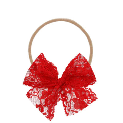 Headband - Poppy Lace Bow