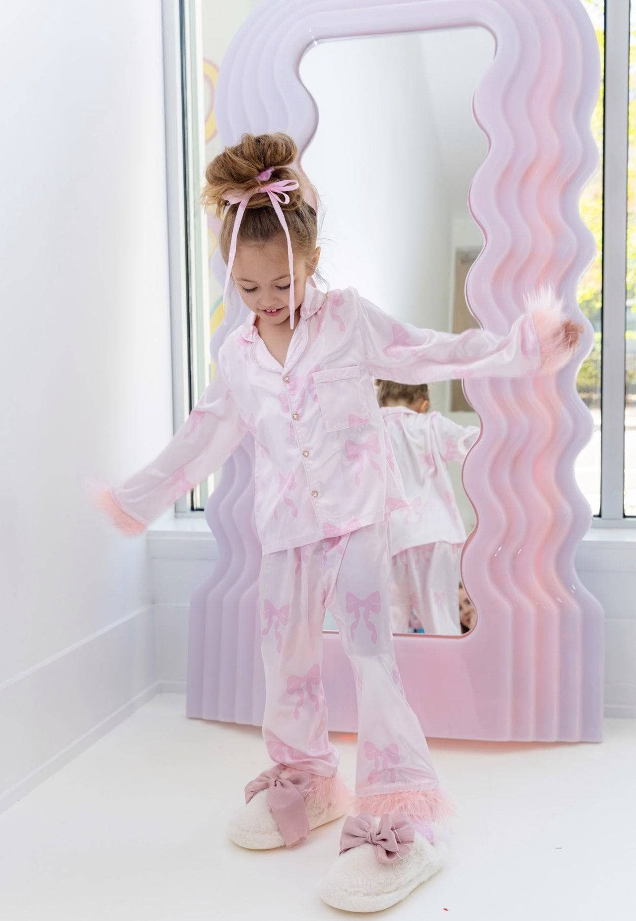 Silky PJ Set - Pretty in Bows